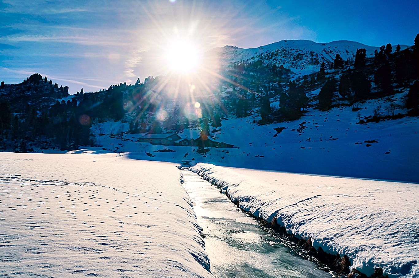 Spulerbach Mittagssonne